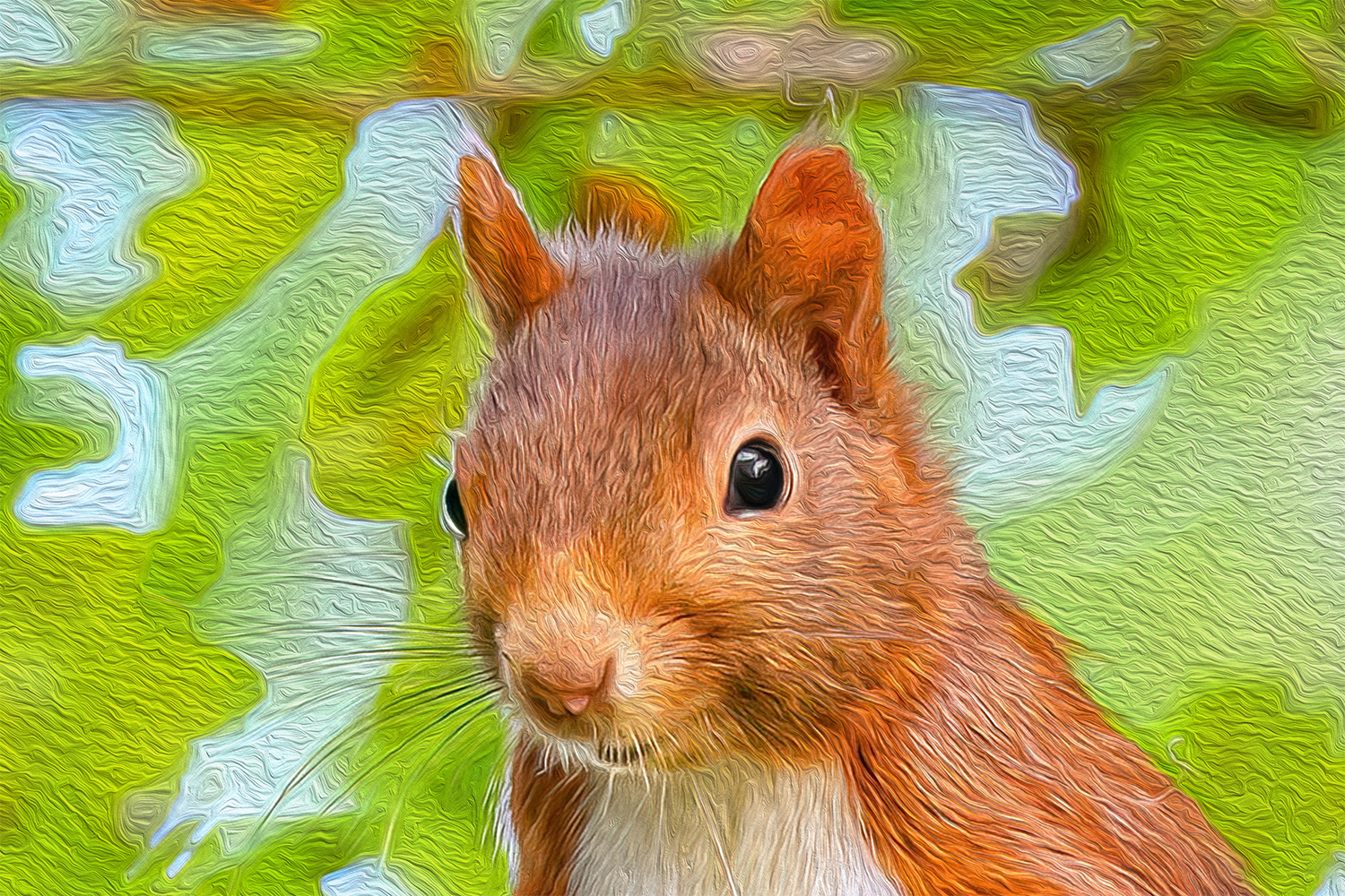 Wandbild Eichhörnchen