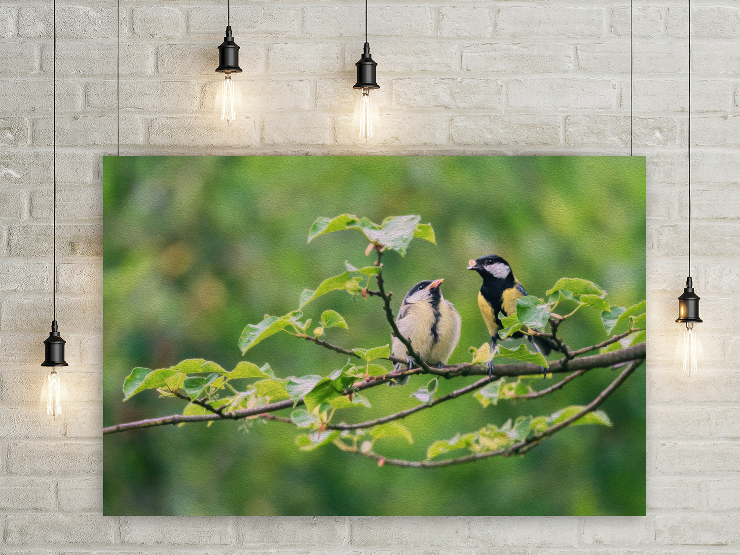 Wandbild Kleiner Vogel