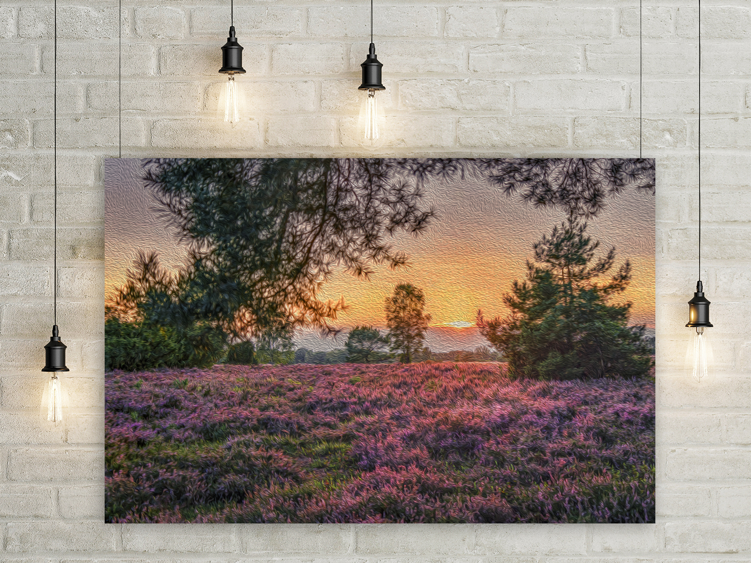 Wandbild Lüneburger Heide