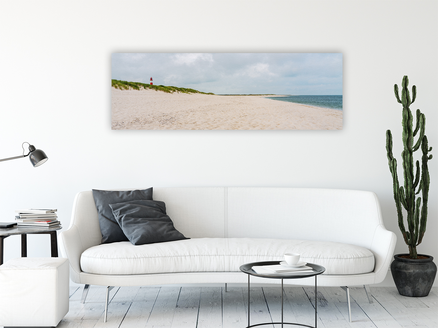 Wandbild Sandstrand Sylt Ellenbogen 3 zu 1