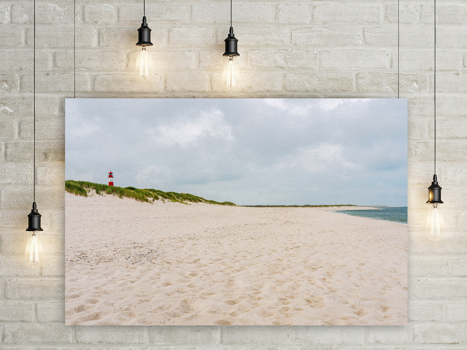 Wandbild Sandstrand Sylt Ellenbogen 3 zu 2