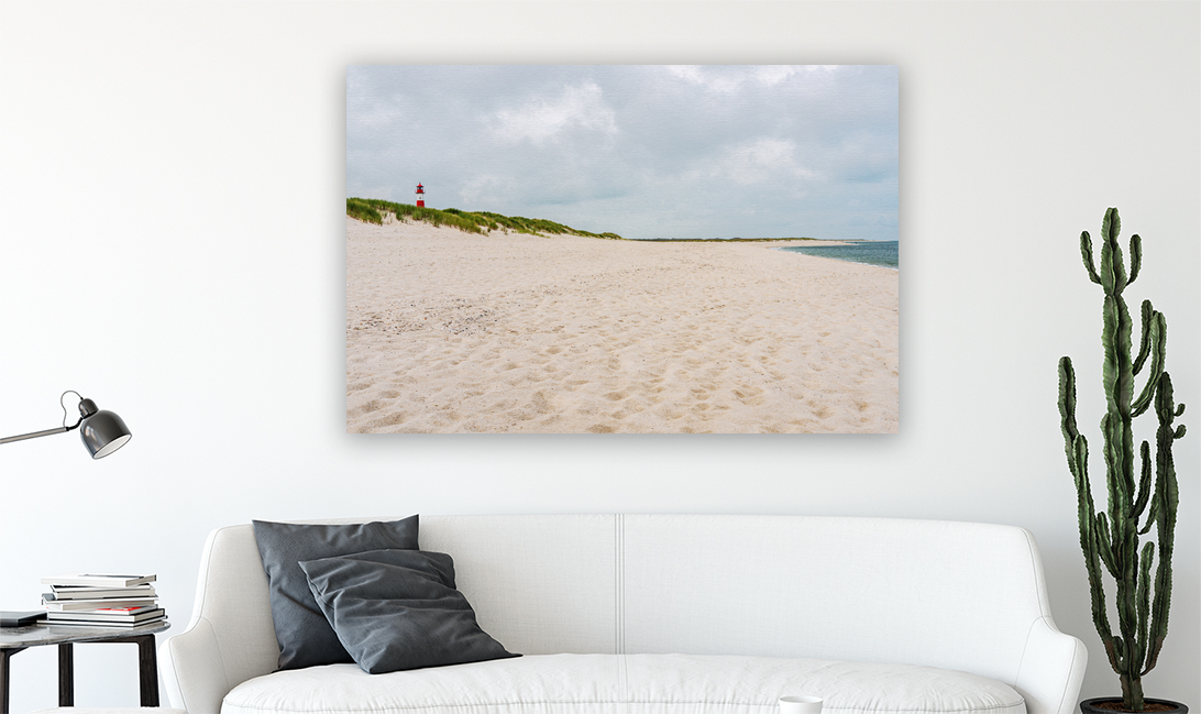 Wandbild Sandstrand Sylt Ellenbogen 3 zu 2